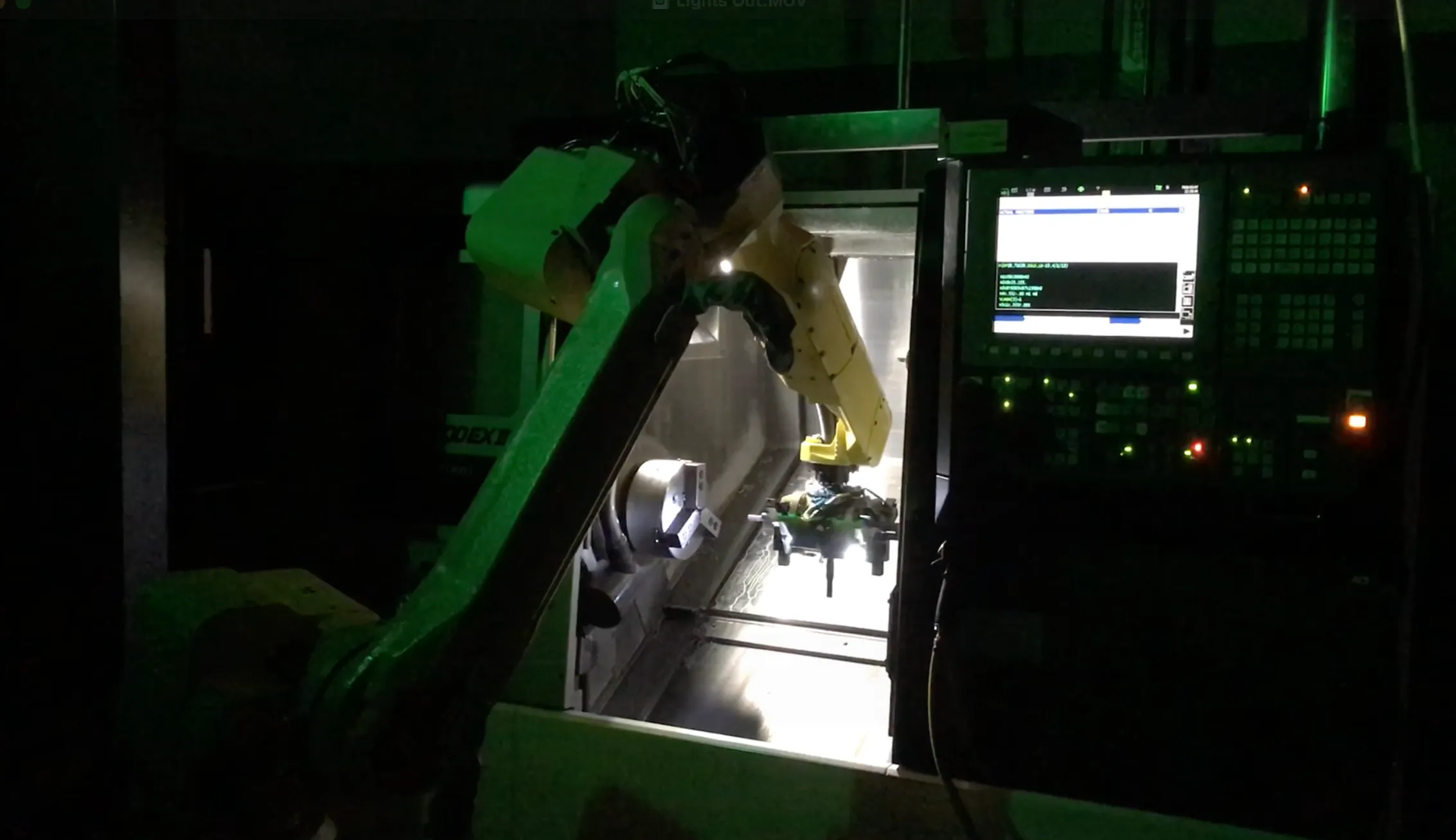 Lights-out manufacturing CNC AutoDoor